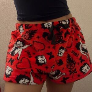 Red Betty Boop Women's Shorts
